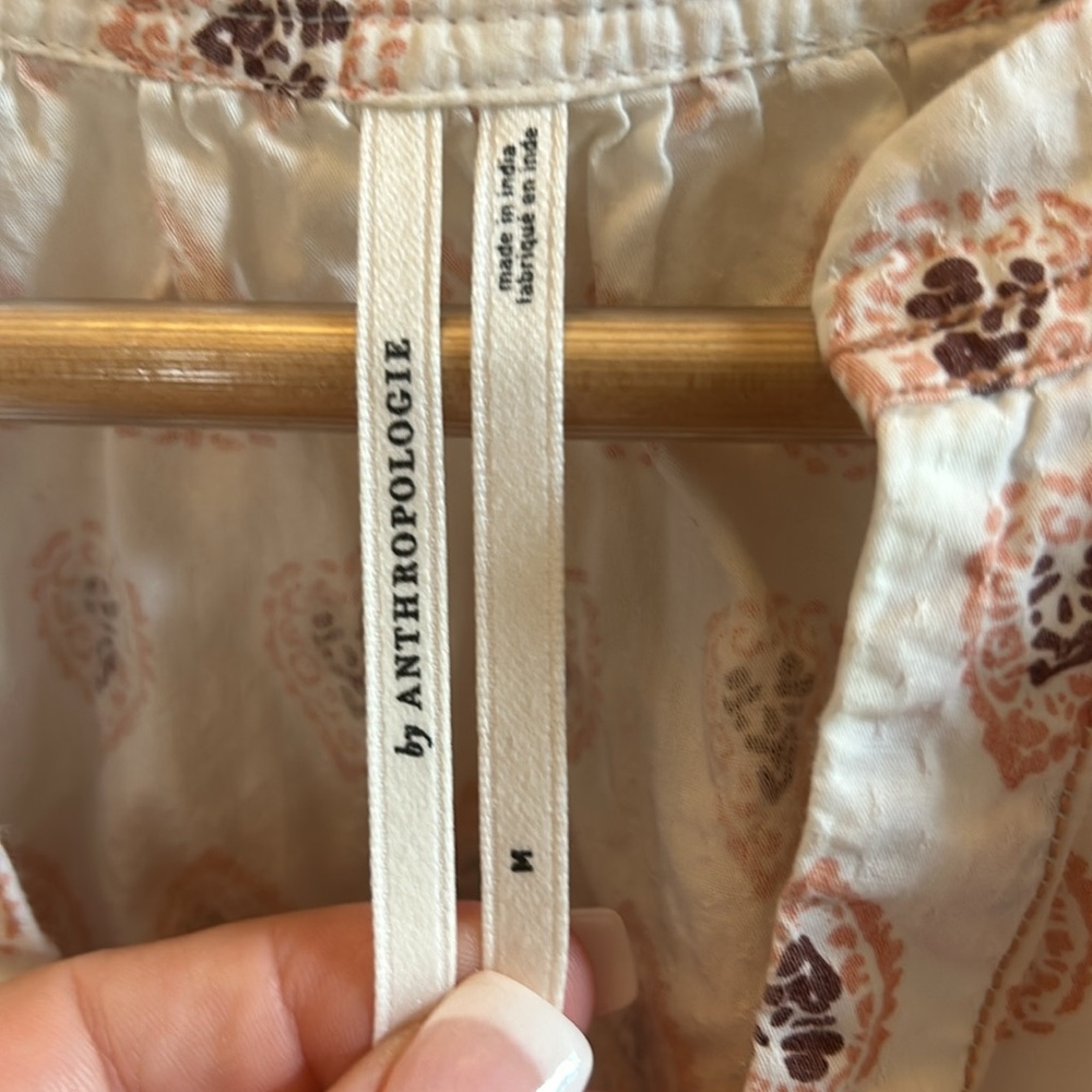 Anthropologie White and Pink Maxi Dress - Picture 5 of 7